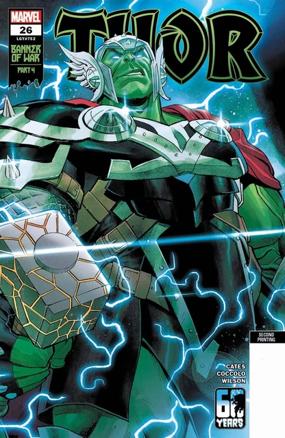 Thor #26 2Nd Printing Coccolo Marvel 2022 Eb60