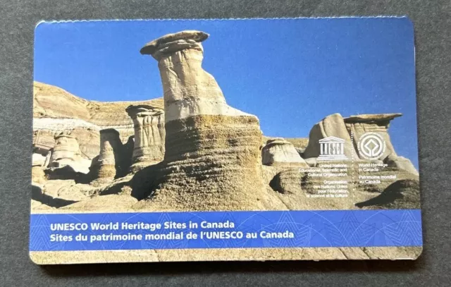 2015 UNESCO World Heritage Sites Dinosaur Park ERROR Stamp Booklet - Canada Post