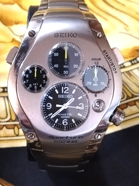 â Montre Seiko Sportura Kinetic Chronographe SNL043P2 | WatchCharts