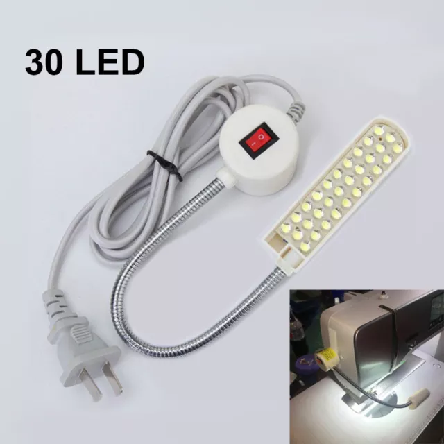 30 LED Light Lamp Sewing Machine Magnetic Base Switch For Sewing