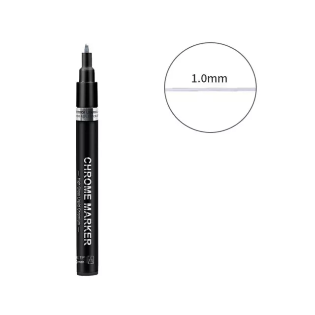 DIY Metallic Liquid Chrome Mirror Marker Pen Waterproof Paint Pen Craftwork Pen