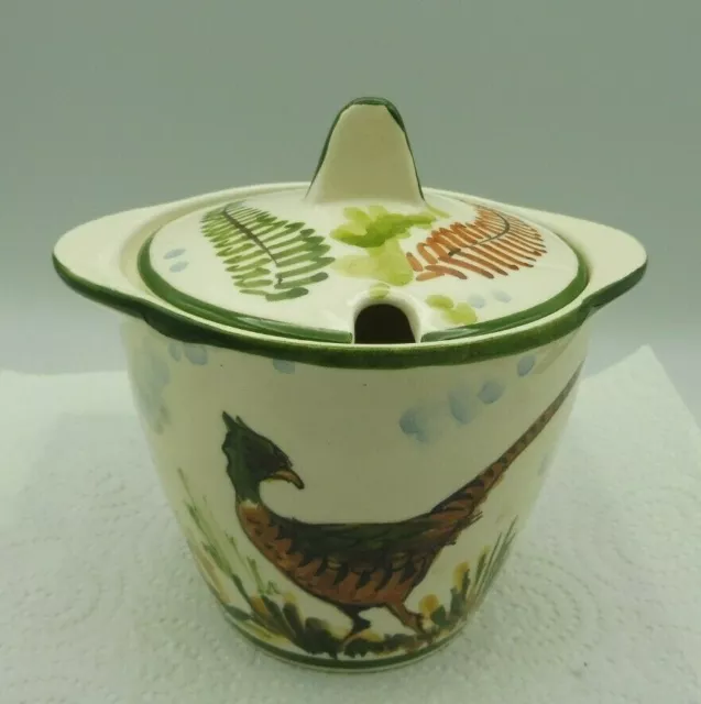 POT FAIENCE DE SOLOGNE  décor chasse  !