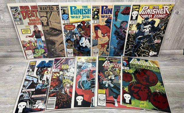 The Punisher Comic Book Lot Bundle War Zone Journal Holiday Enter Cringe Marvel