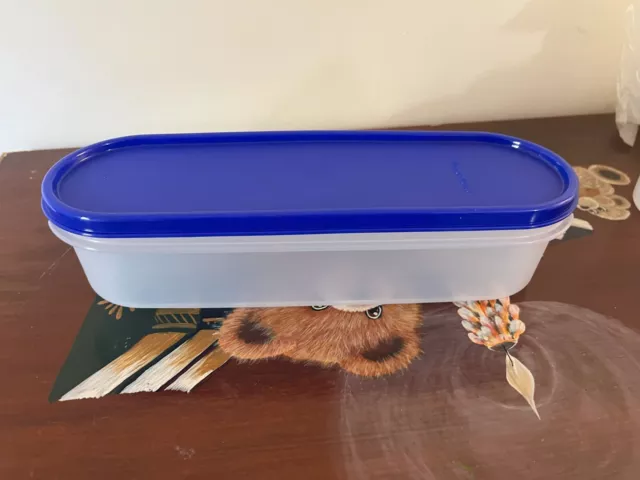 Tupperware Modular Mate Super Oval Blue Seal Storage Container DIY New