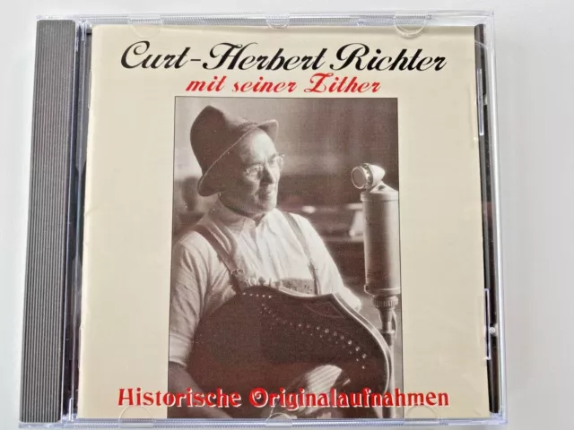 Zither Originalaufnahmen Curt-Herbert Richter CD 1996  Gluck Auf 2505-2 LC 9611