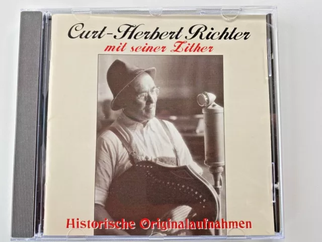 Zither Originalaufnahmen Curt-Herbert Richter CD 1996 Gluck Auf 2505-2 LC 9611 Zither Originalaufnahmen Curt-Herbert Richter CD 1996 Gluck Auf 2505-2 LC 9611