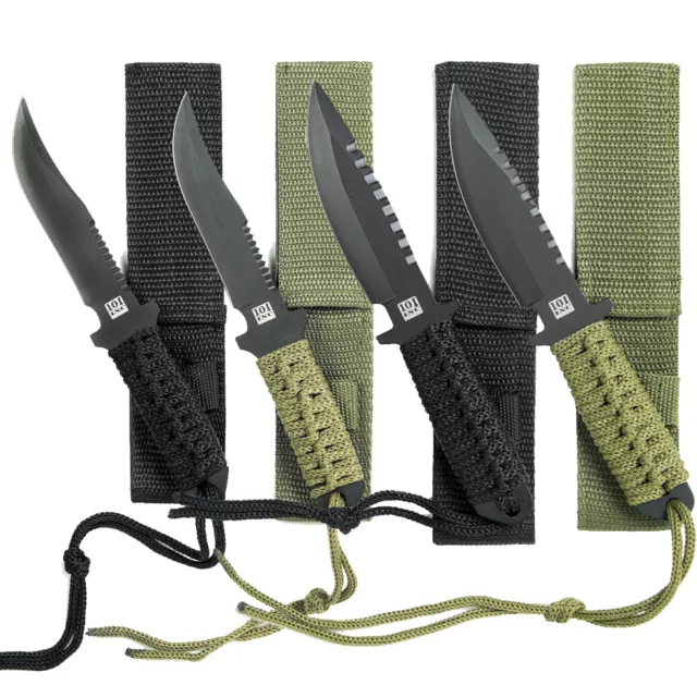 Coltello Militare con Paracord modello Combat Knife Recon 18 cm con custodia