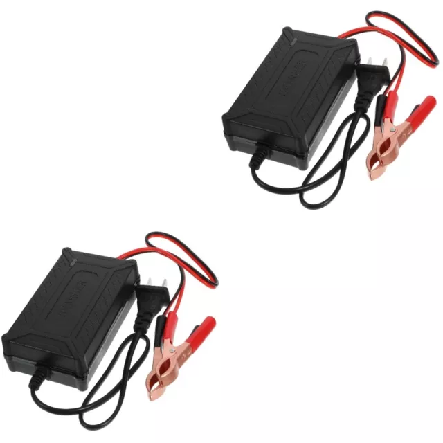 2pcs Electric Sprayer Battery Charger 12V Acid Battery Charger Maintainer