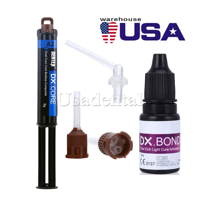 DENTAL FLOWABLE COMPOSITE Resin Dual Cure A2 Core Build Up /Total Etch