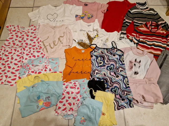 girls clothes age 7-8 8-9 years summer bundle.