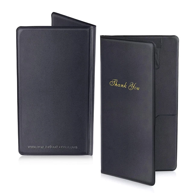 Foodservice Guest Check Presenter, 10"X 5.5" (Black)