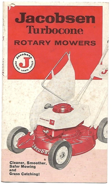 Lawn Mower Tractor Leaflets - Jacobsen - Chief Turbocone Dynacyl 4 items (LG333)