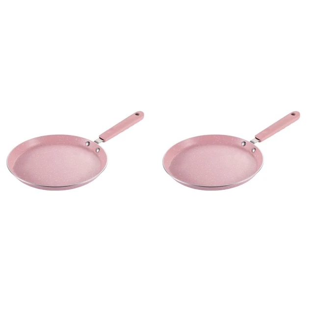 2 piezas sartén antiadherente sartén de desayuno sartén de aleación de aluminio sartén antiadherente