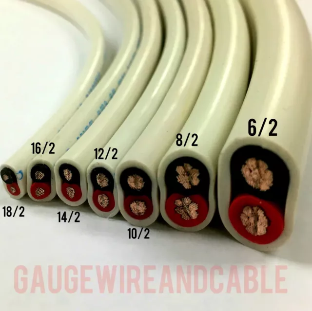 Marine Grade Wire Duplex Boat Cable Tinned Copper USA Made - AWG Gauge All Sizes 3