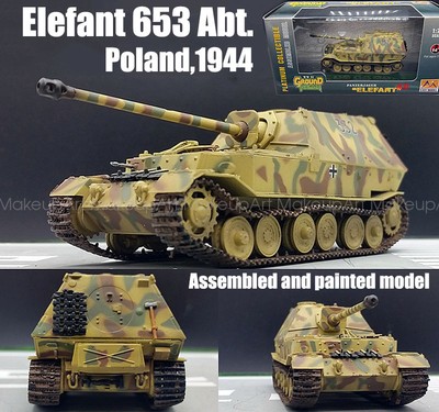 WWII German Elephant elefant tank destroyer poland 1944 1/72 finished Easy model
