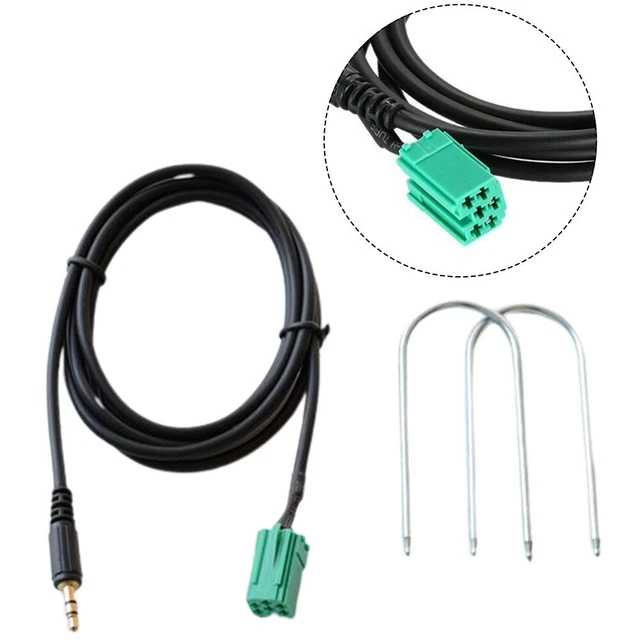 For Renault /Clio/ Lagunar /Modus MP3 XE 3.5mm Aux Input Adapter Cable
