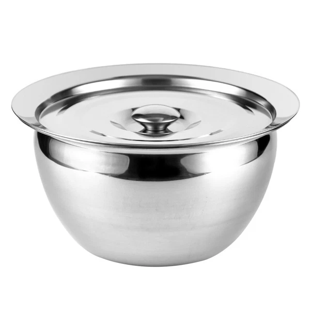 Vasca olio contenitore per verdure contenitore con coperchio argento acciaio inossidabile
