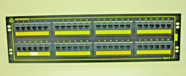 Ortronics OR-851000334 48 Port Patch Panel CAT 5