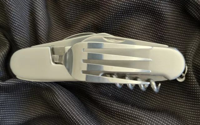 Swiss Scout Camping Multi-Tool Utensils Pocket Knife - Free Same Day Shipping!