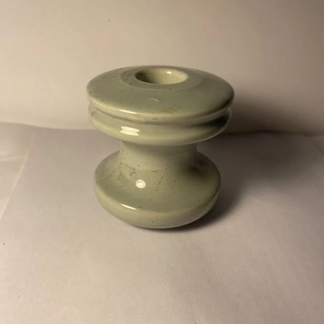 Vintage Gray Ceramic Insulator