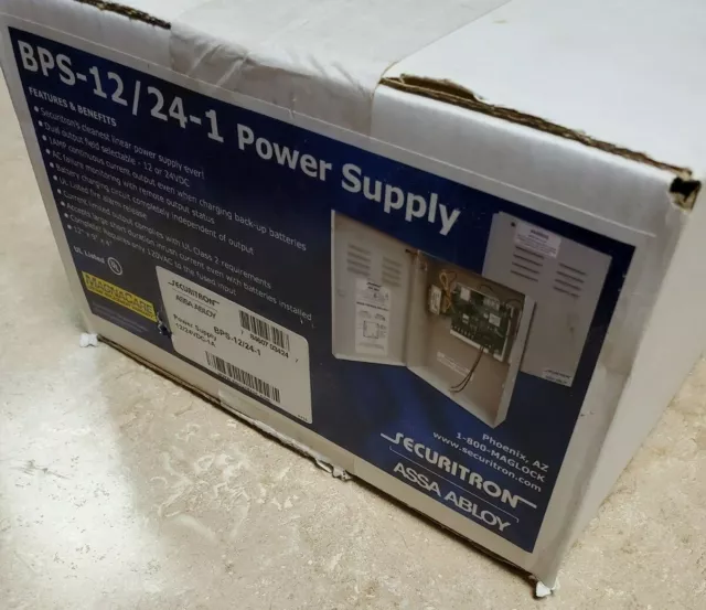 Securitron ASSA ABLOY BPS-12/24/1 Power Supply NEW