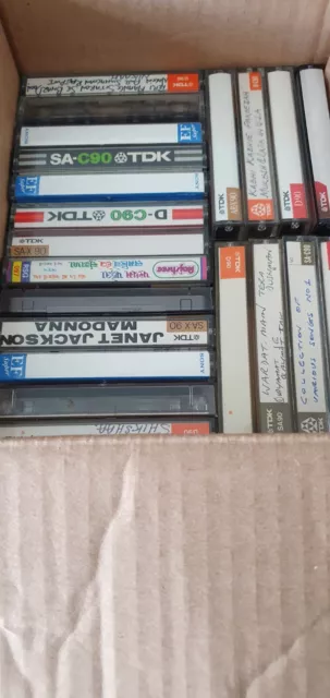 Audio Cassettes Joblot Bundle box of x  21 Cassettes ( Box 2 )