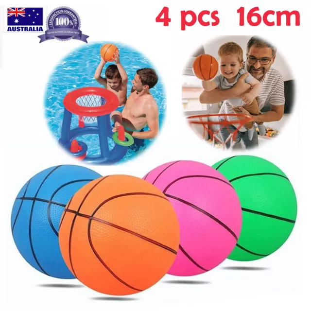 4x16cm Inflatable Kids Mini Bouncy Basketball Children Indoor Outdoor Sport Ball