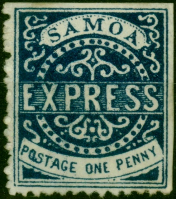 Samoa 1878 1d Ultramarinblau SG4 Fein Ungebraucht