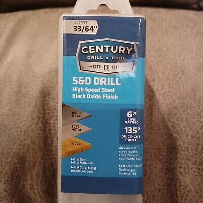 Century Drill & Tool - Silver and Deming Drill Bits, HSS, Various Sizes