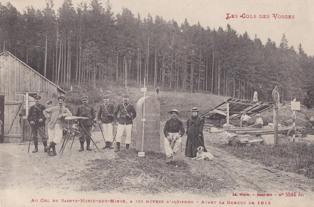 CPA AK 68 ALSACE Col Ste Marie FRONTIER well guarded before the war ZOLL 1914 1915