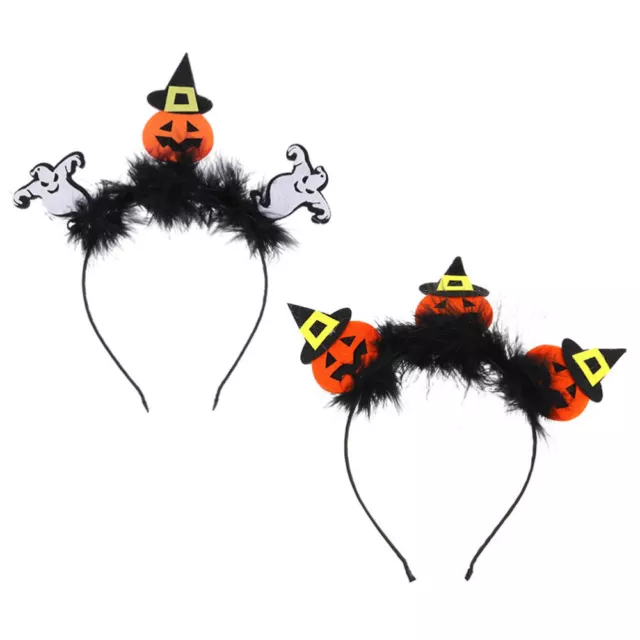 2 Pcs Clothes for Kids Skull Cap Headband Pumpkin Ghost Prom