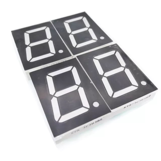 US Stock 4pcs 1.2 inch 7 Segment Red LED Display Common Cathode
