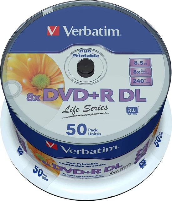 Verbatim 97693 Dvd+R 8.5Gb 8X Sp50