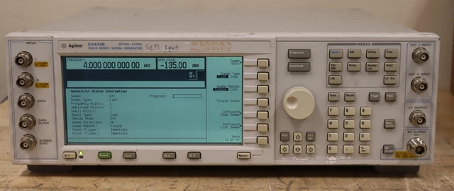 Agilent Keysight E4433B RF Digital Signal Generator 250kHz-4GHz READ AS IS #1