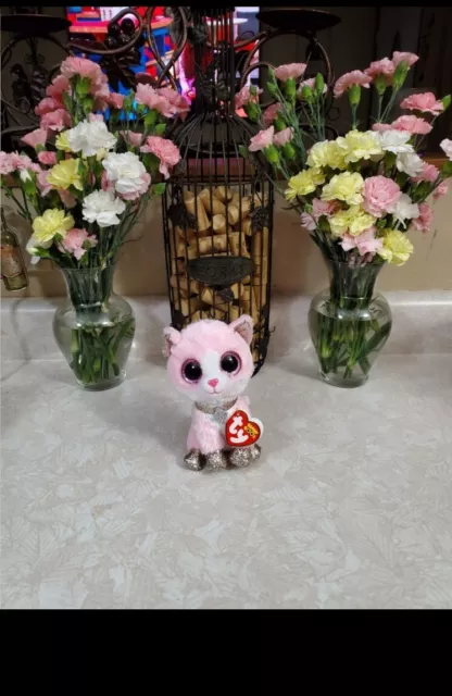 Claire's Exclusive cat TY Beanie Boo Amaya 6 inch New with Tags