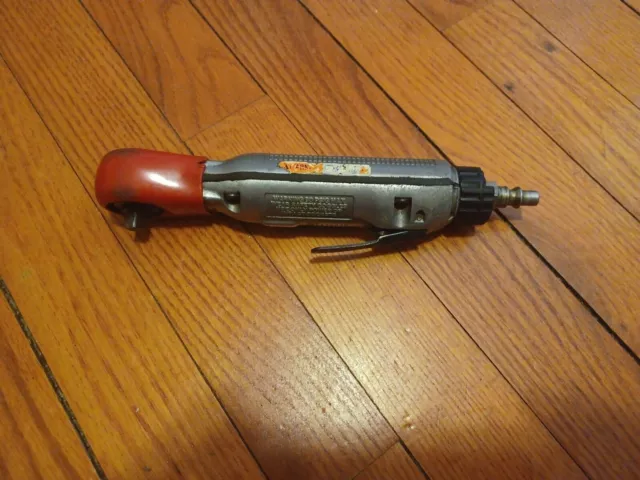 Vintage Snap On Far25 1/4 Inch Drive Compact Reversible Air Ratchet - Working