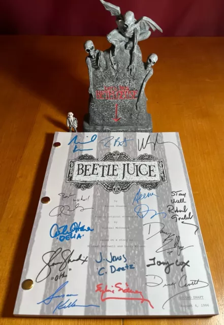 Beetlejuice Script Signed - Autograph Reprints - 134 Pages - Michael Keaton