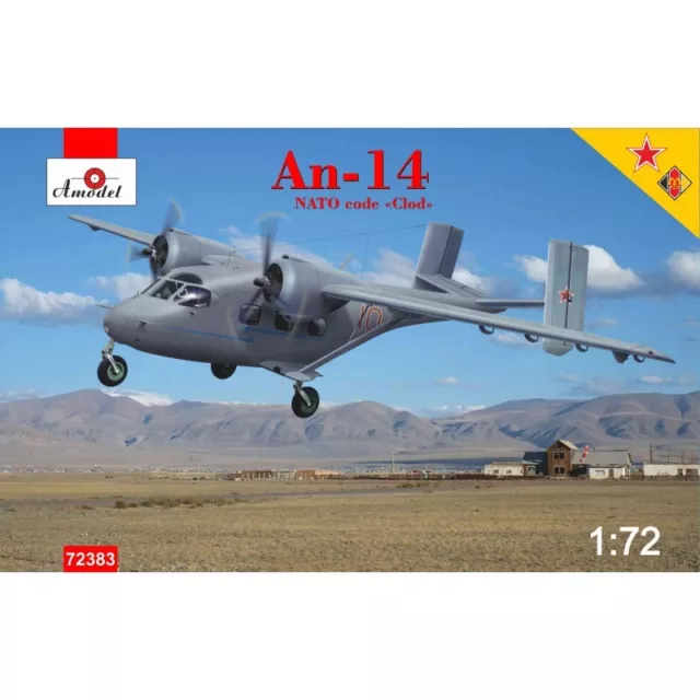 Amodel 72379  Plastic model airplane kit Scale 1:72 "An-14 NATO code "Clod"