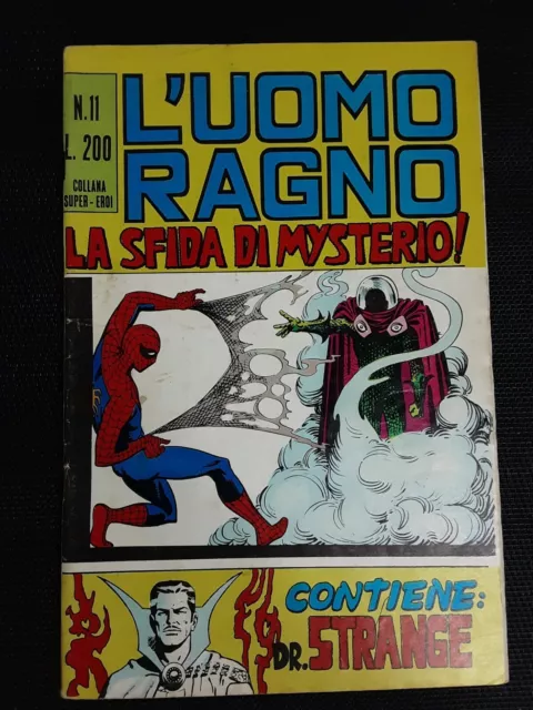 L'Uomo Ragno editrice Corno N 11 Super Eroi Marvel 1971