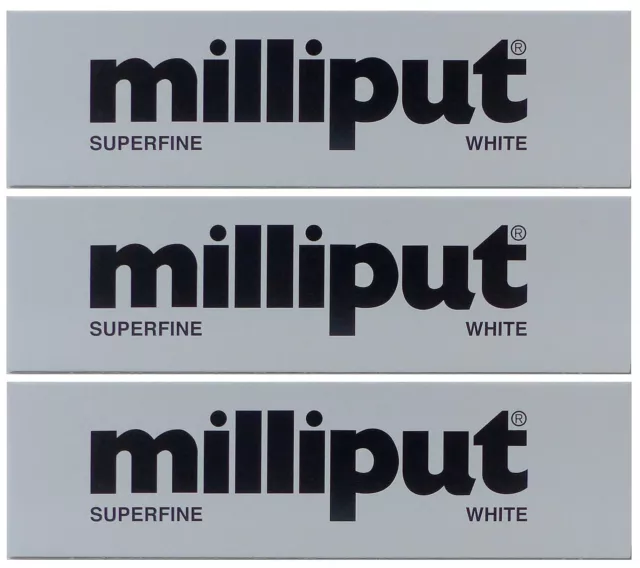 MILLIPUT EPOXY PUTTY SUPERFINE WHITE Cold Setting Modelling Restoring Sculpting