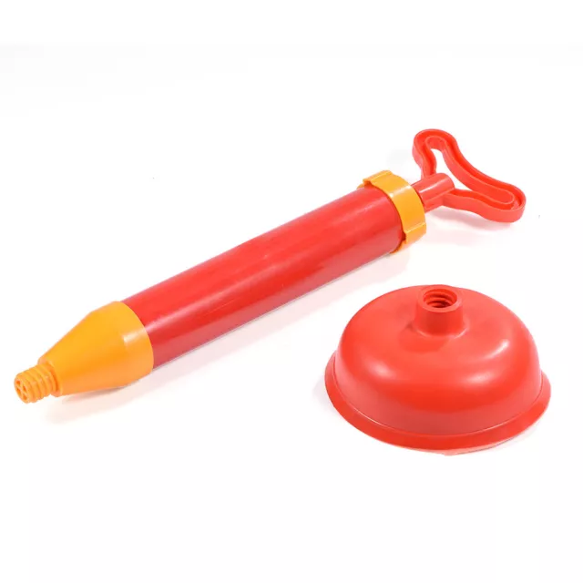 Handle Powerful Suction Plunger Toilet Dredger Cleaner Drain W/Suckers RE 3