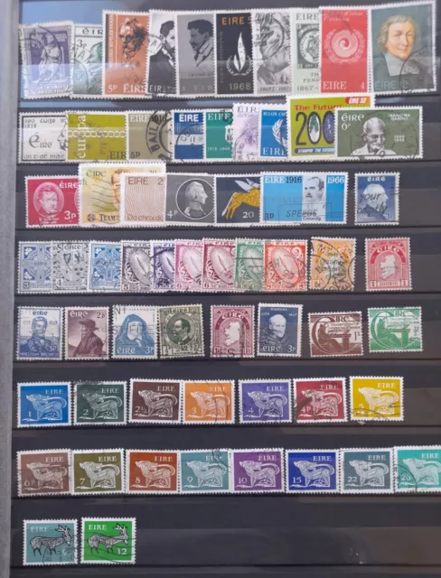 60 postage stamps IRELAND all different