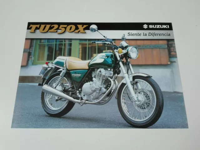 Prospectus Catalogue Brochure Moto Suzuki TU 250 X 1999 Espana