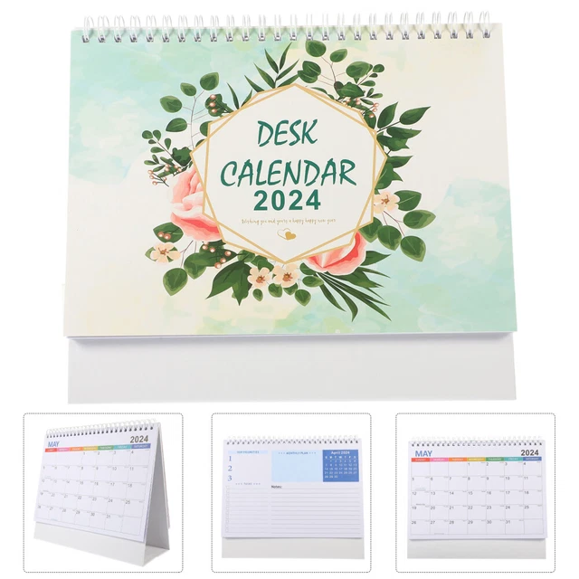 DESKTOP CALENDAR 2024 Flipped Desk Calendar For 2024 Day Countdown