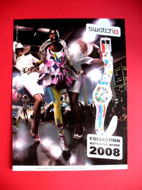 Publicite De Presse Swatch Montre Collection Automne Hiver French Ad 2008