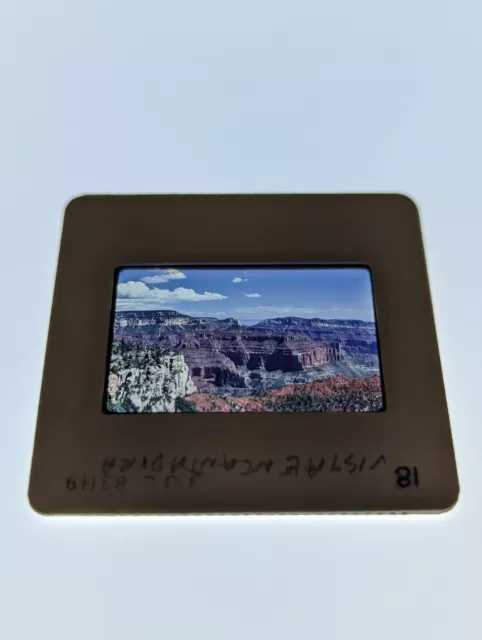 Vintage 35mm Slide Found Photo 80s Grand Canyon Vista Encantada Overlook #4