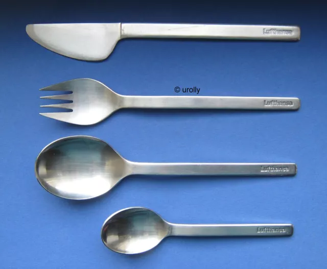 Lufthansa 4er Besteck SET BUSINESS CLASS BC LH alte Generation cutlery WMF  HEPP