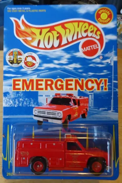 1999 Hot Wheels EMERGENCY SQUAD 51 LOS ANGELES COUNTY FIRE DEPT. Real Riders LE