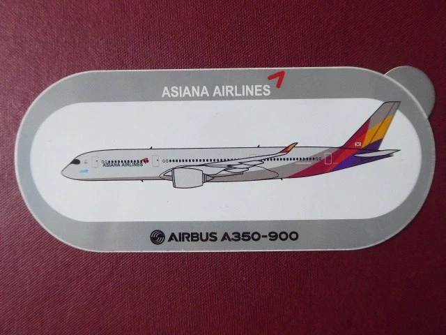 AUTOCOLLANT STICKER AUFKLEBER Airbus A350-900 Asiana Airlines EUR 5,00 ...