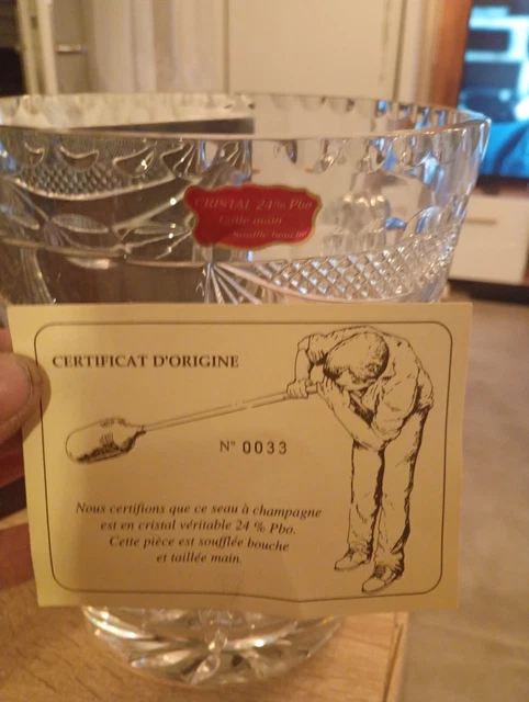 Seau à Champagne En Cristal - Neuf - Emballage D'origine